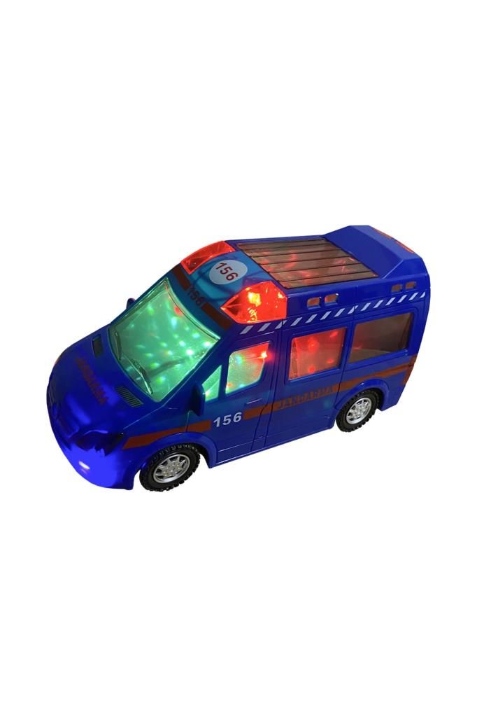 3D Işıklı ve Türkçe Sesli Jandarma Araba