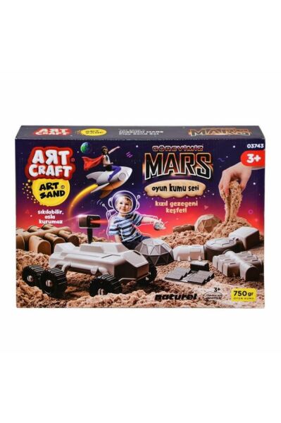 Craft Görevimiz Mars Kinetik Kum Oyun Seti