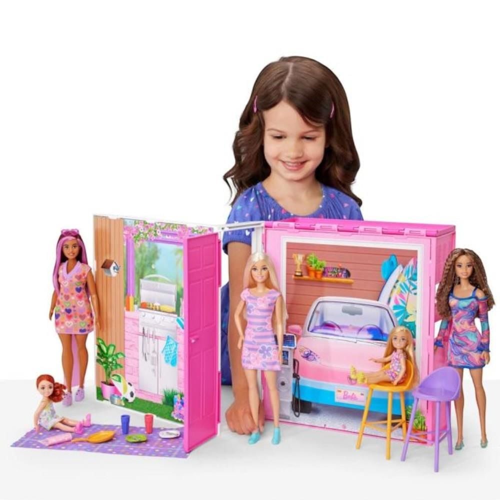 Barbie ®'nin Yeni Portatif Evi 2024 (Bebek Dahil) | HRJ77