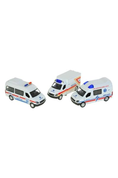 Sürtmeli Metal Polis-Ambulans-İtfaiye Araçları
