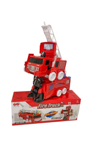 Müzikli Işıklı Hareketli Robota Dönüşebilen Transformers Itfaiye Araba