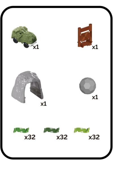 96 Parça Dinozor Temalı Hareketli Raylar Dinozor Araçlı