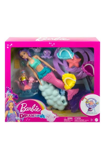 Barbie Dreamtopia Deniz Kızı Bebek ve Çocuk Oyun Alanı
