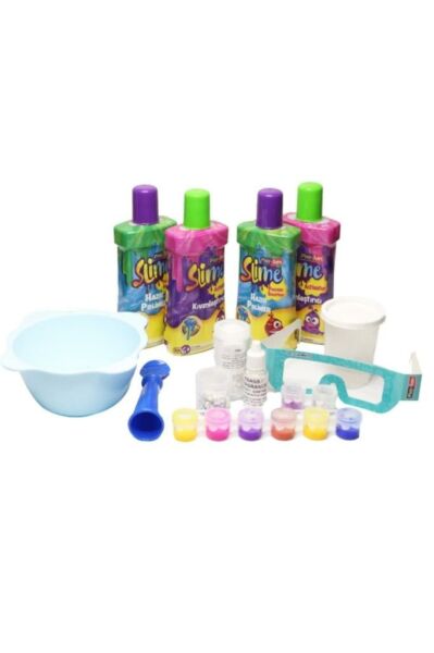Play Toys Slime Party Slime Hazırlama Seti 6 Farklı Slime Renkli Ve Esnek