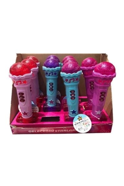 Işıklı Sesli Mikrofon (1 Adet)