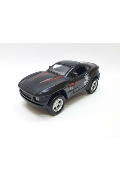Siyah Işıklı Sesli Model Mustang Çek Bırak Spor Araba