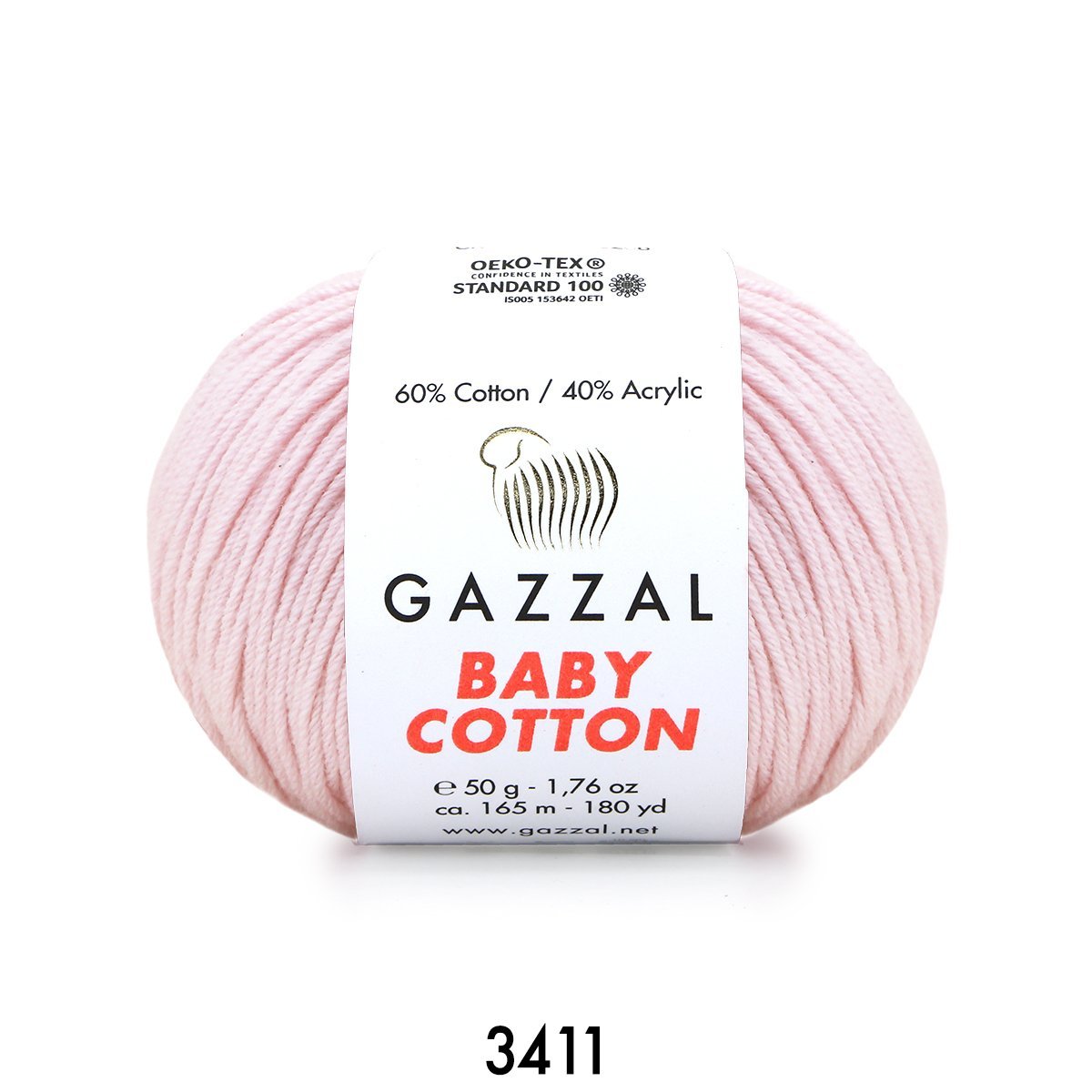 Gazzal baby cotton 3411 pudra pembe