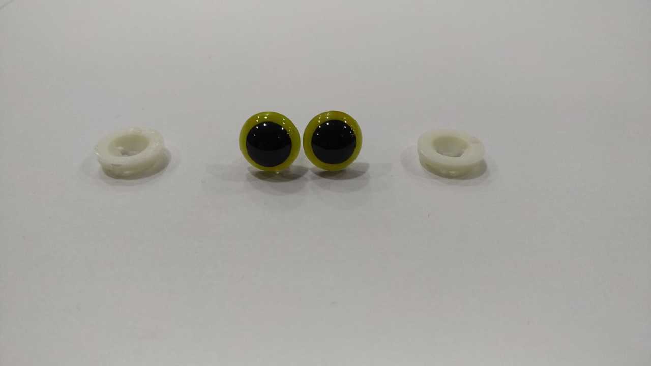 8 mm İthal Kaliteli Sarı  Göz (1çift)