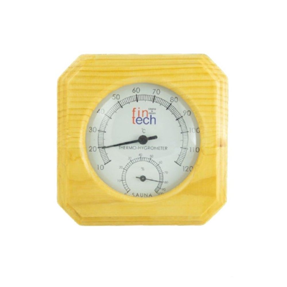 Ahşap Termometre Higrometre Tek Saat İçinde