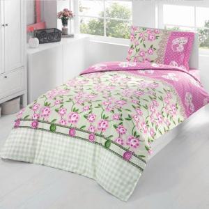 Aryıldız Home Ranforce Pink Flowers Genç Nevresim Takımı