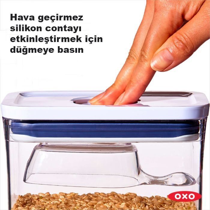 Oxo Saklama Kabı Pop Mini Kare - Orta - 0.76 lt