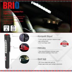 Brio Led Akülü Lamba Pen Lıght 7+1