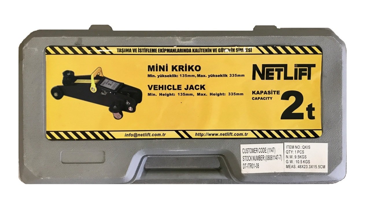 Netlift DT-ITR01-08 2Ton Çantalı Kriko