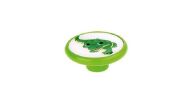 Çocuk Odası Yeşil Timsah Dolap Mobilya Kulp,Düğme,Askı 1 Adet (Sert Plastik)