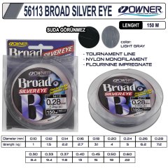 Owner 56113 Broad Silver Eye 150m Light Gray