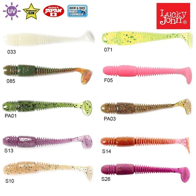 Lucky John Tioga 7,4 cm Silikon Yem