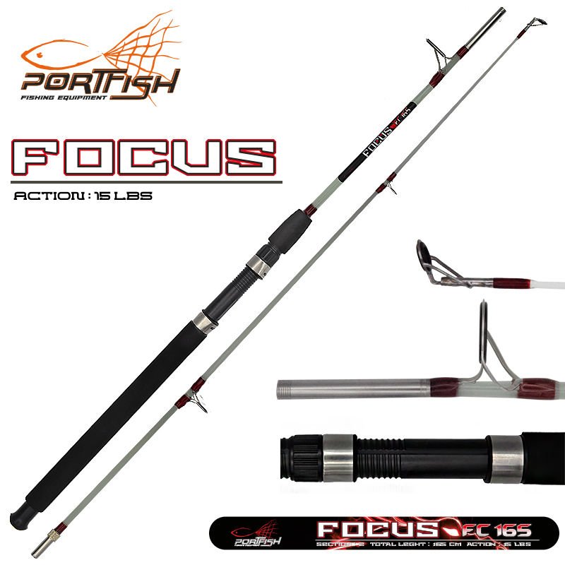 Portfish Focus 135 cm Vidalı Dolgu Tekne Kamışı 15 lbs