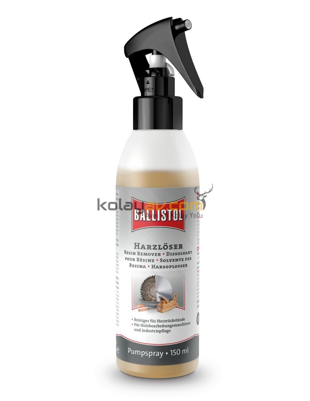 Ballistol Resin Romever, Pompa Sprey 150 ml (Reçine Sökücü) (25435)