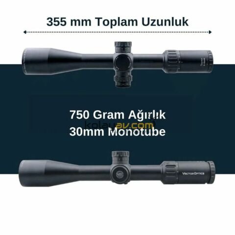 Vector Optics 4-16x44 TOUREX FFP Tüfek Dürbünü SCFF-24