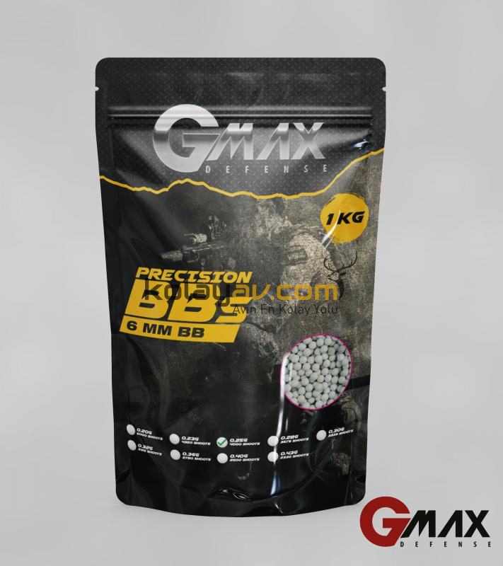 Gmax Airsoft Mermi BB 0.20gr 6mm 5000 Adet
