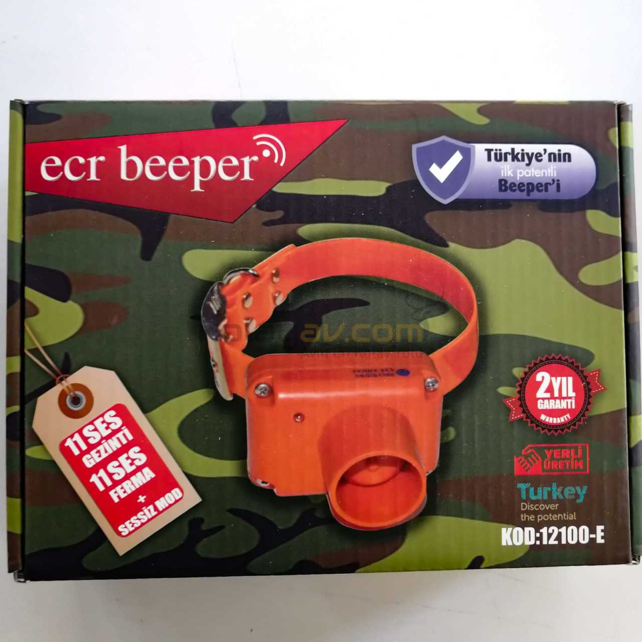 ECR 12100-E Yenilenmiş Beeper Ferma Tasma (Su Geçirmez Elektronik)