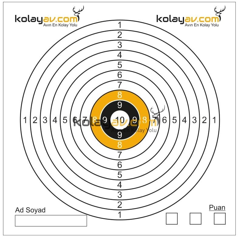 Hedef Kağıdı 100 Adet