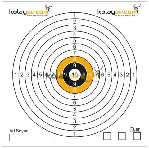 Hedef Kağıdı 100 Adet