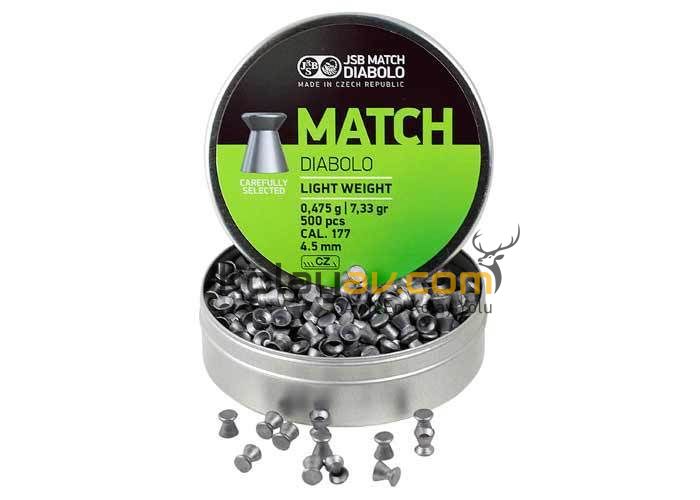 JSB Match Diabolo Light Weight 4.5 mm Pellet 500 Adet