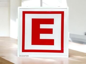 ECZAFON Eczane E Logo Led Tabela Yeni Nesil Kumandalı