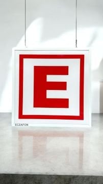ECZAFON Eczane E Logo Led Tabela Yeni Nesil Kumandalı
