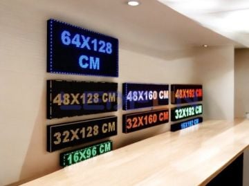 32x160 cm P10 Led Tabela