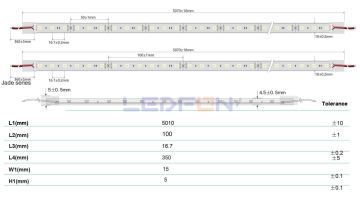 24V 14.4W IP68 Su Geçirmez RGB Şerit Led