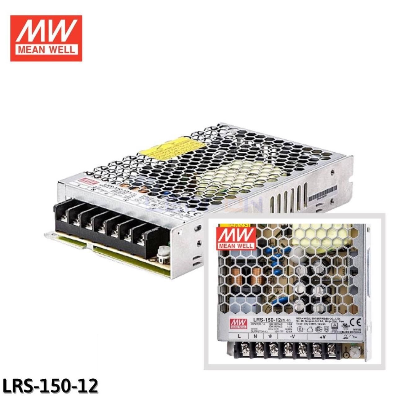 Mean Well 12V 12.5 Amper 150W Güç Kaynağı LRS-150-12
