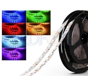 24V 3 Çip Silikonlu RGB Şerit Led