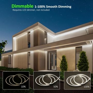 24V 10W 480 Led IP67 Korumalı 2700K Cob Şerit Led