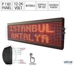 P7.62 Dip Led Güzergah Tabelası Beyaz