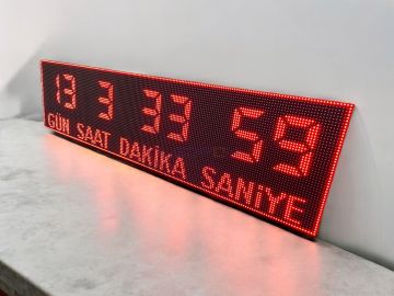 Led Geri Sayım Zaman Sayacı Tabelası