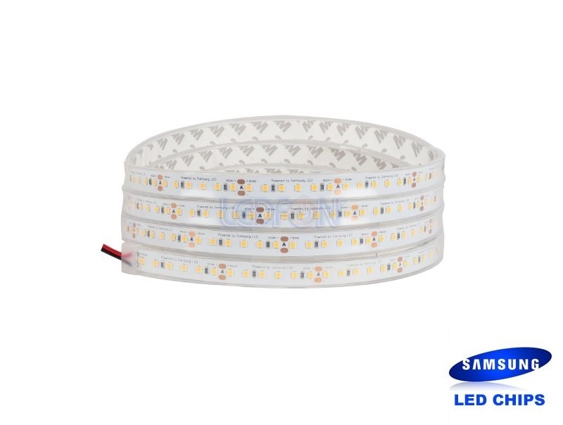 24V 19.2W Samsung 120 Led IP65 Silikonlu 3000K Günışığı Şerit Led