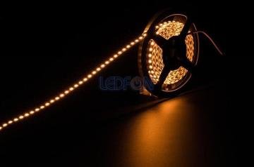 12V 9.6W 5mm 120 Led Silikonsuz Sarı Şerit Led