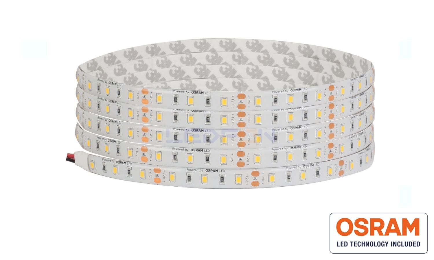 Osram 12V 14.4W 60 Led IP62 Silikonlu 3000K Günışığı Şerit Led