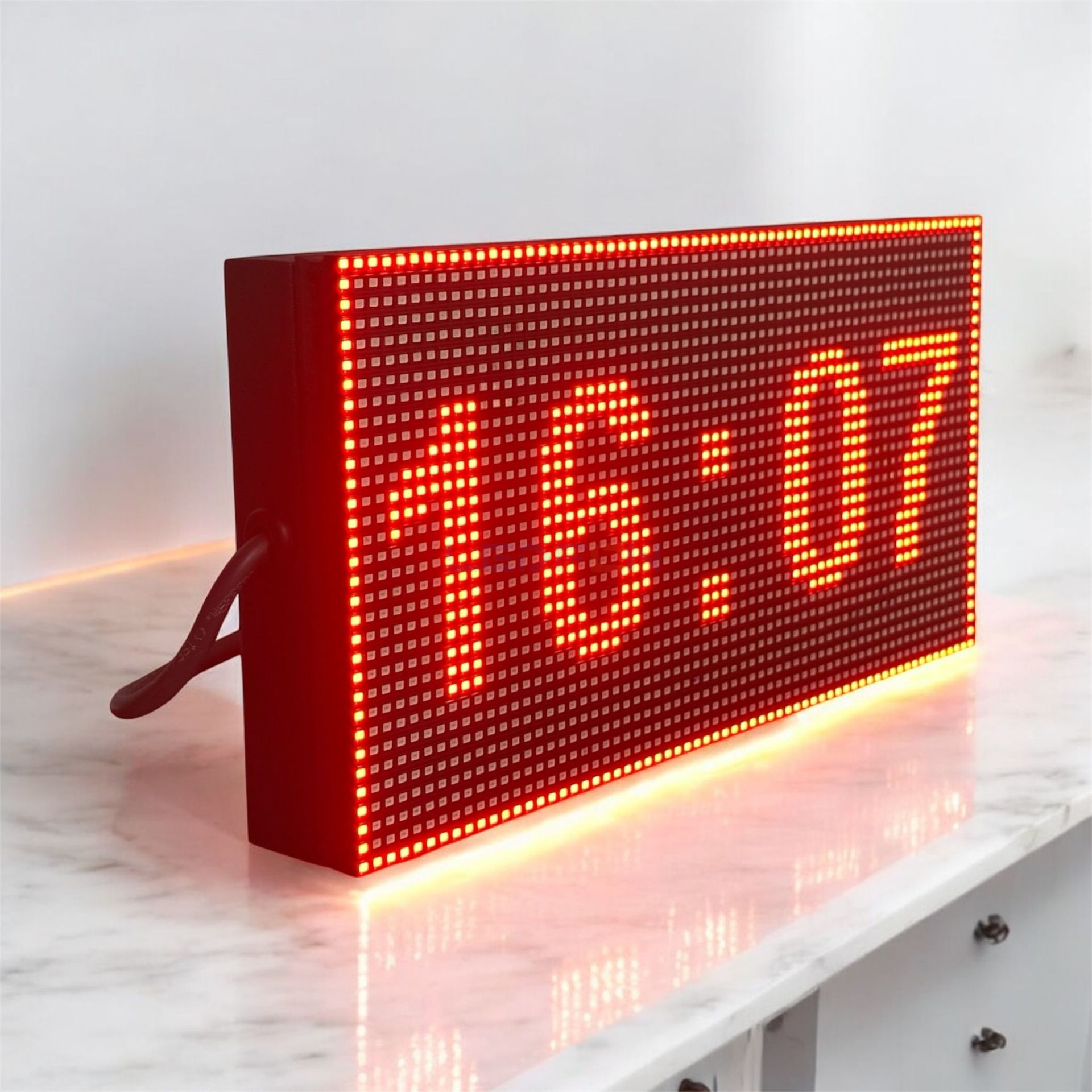 32x64 cm P10 Dijital Led Saat