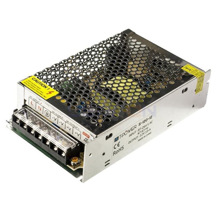 12V 10A 120W Metal Kalın Kasa Adaptör