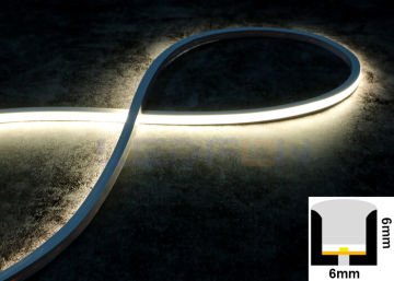 6X6mm 24V 8W IP67 2700K Neon Led