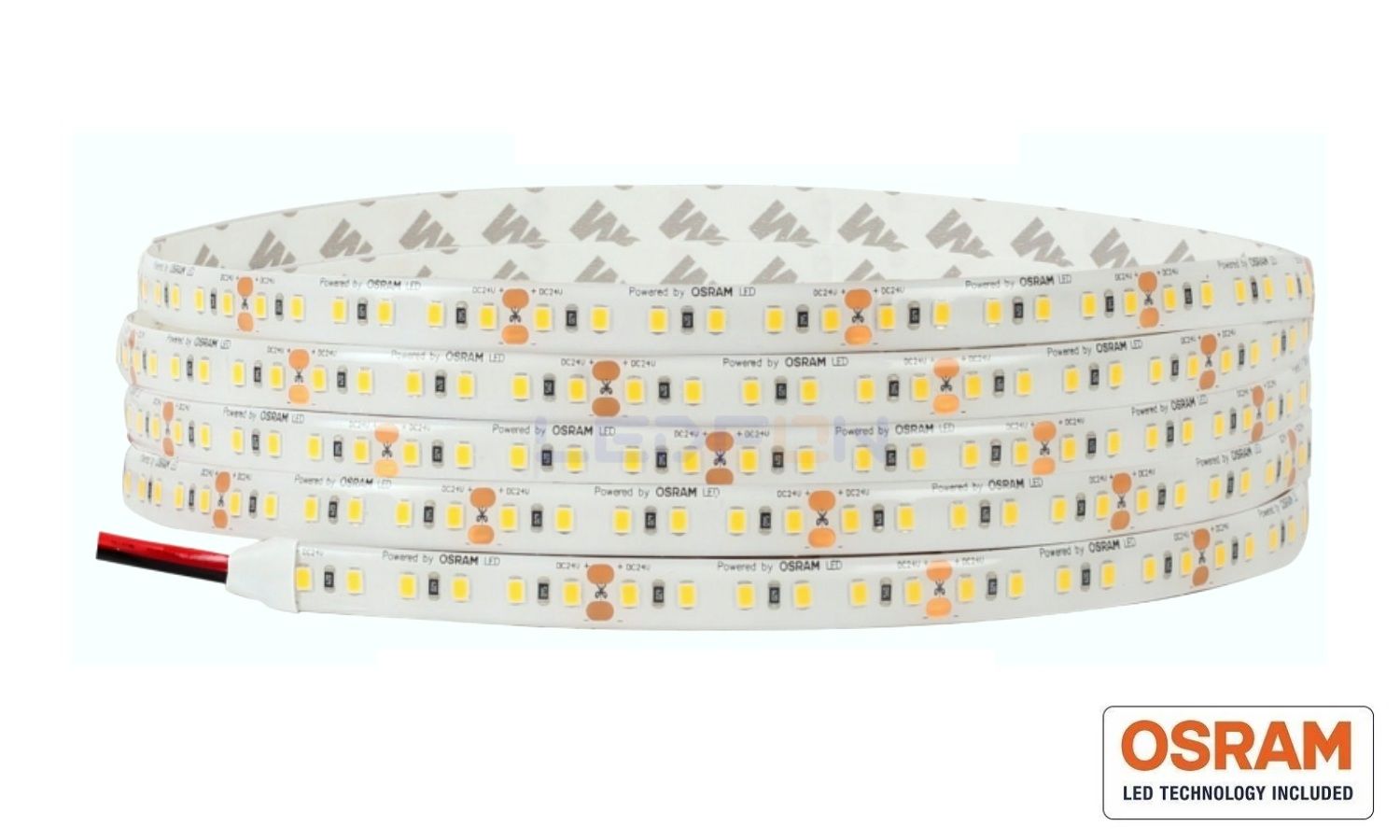 Osram 24V 19.2W 120 Led IP62 Silikonlu 4000K Şerit Led