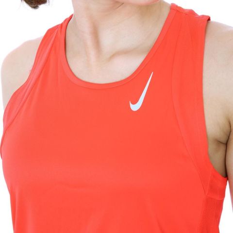 Nike Dri-Fitt Race Women's Running Singlet DD5940-635 Turuncu Kadın Spor Atlet