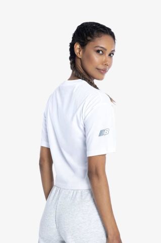 New Balance Lifestyle WNT1340-WT1 Beyaz Kadın Tişört