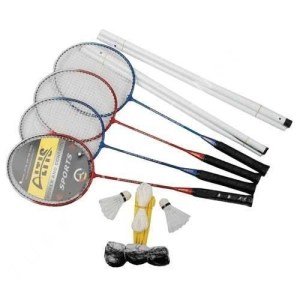 Altis BS-20 Badminton Raket Set 4 Raket 3 Top Ağ Demir Set