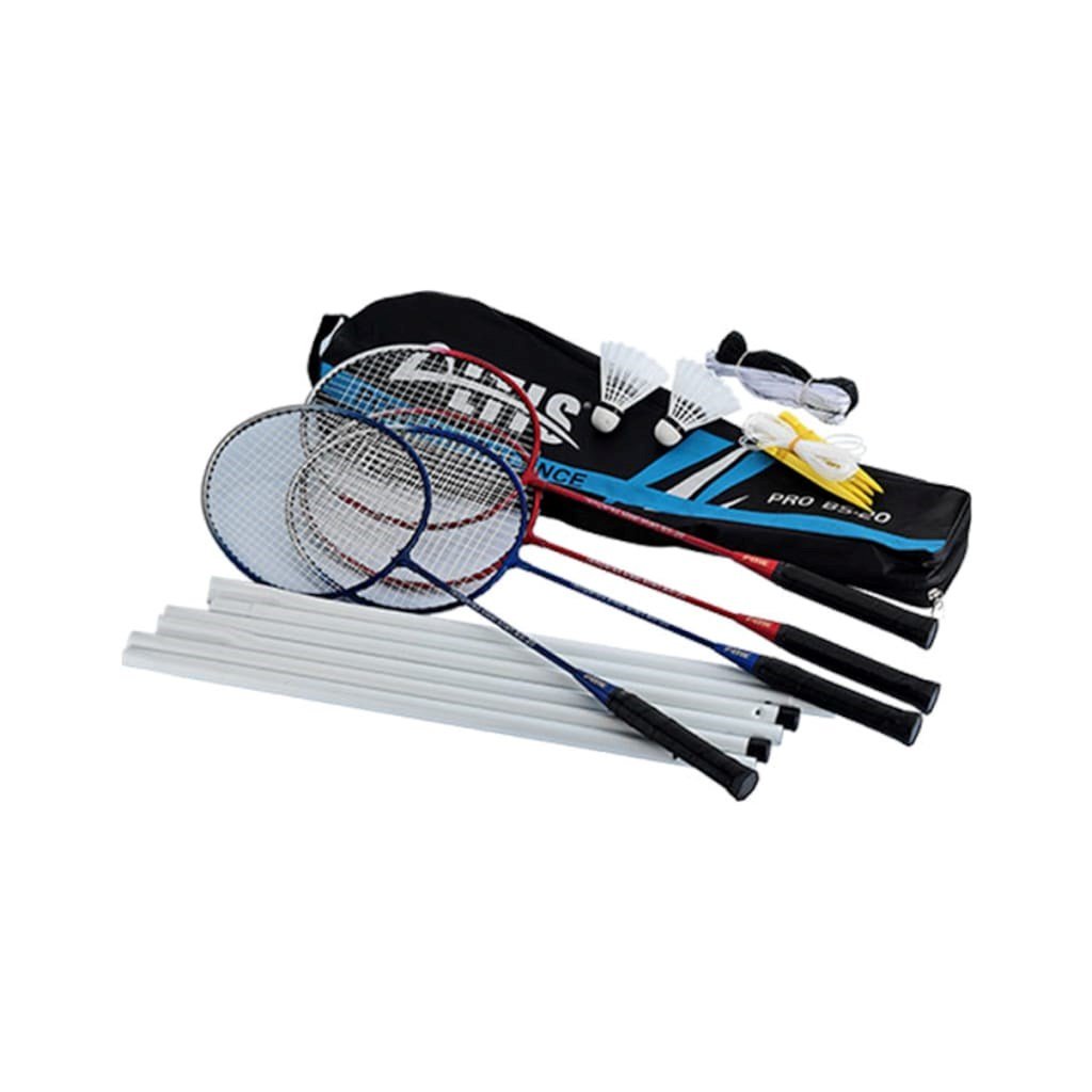 Altis BS-20 Badminton Raket Set 4 Raket 3 Top Ağ Demir Set