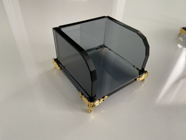 Sümenvadisi Özel Üretim Altın Ayaklı Kristal Masa Seti Kalın 10mm