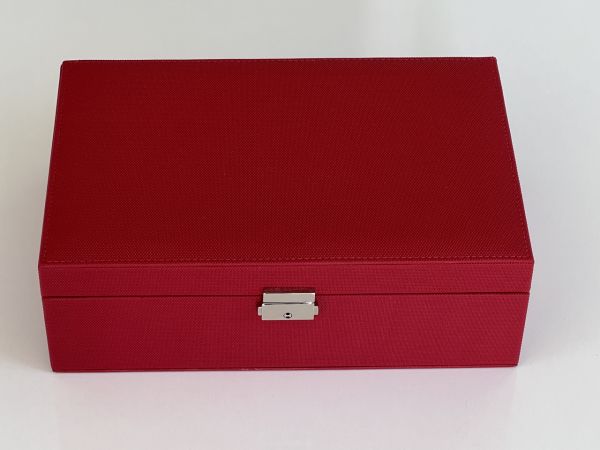 Bordo Luxury El Sanatı V.I.P Mücevharat Takı Kutusu 20x30cm İsminize Özel